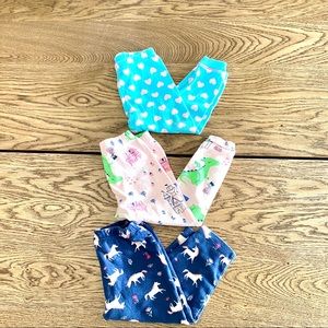 Bundle of 3 girls PJ pants 18 months